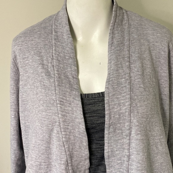 Eileen Fisher Women's Organic Cotton Size XL Grey Cardigan - Picture 2 of 11